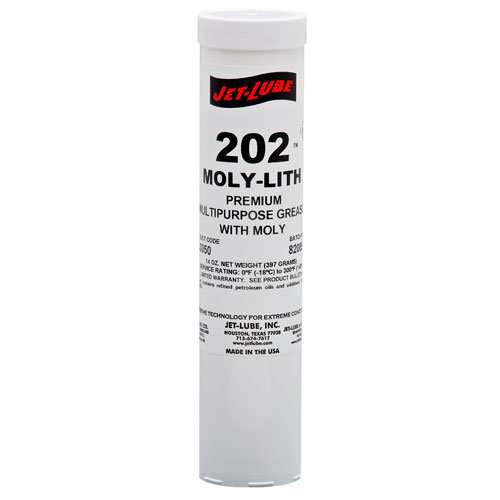 Jet-Lube 202 Moly-Lith EP Grease 400 gm cartridge.